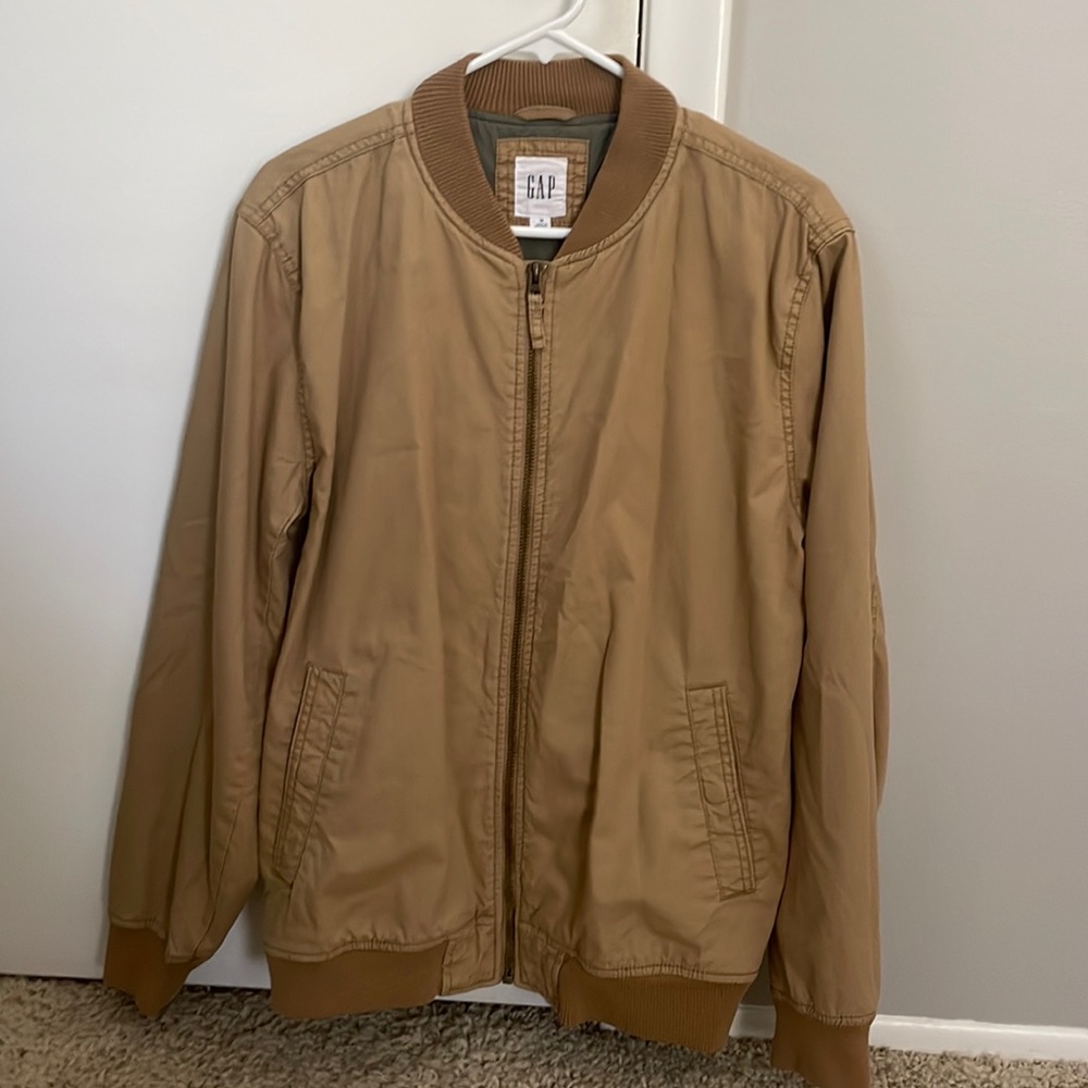 Gap bomber jacket, tan colored